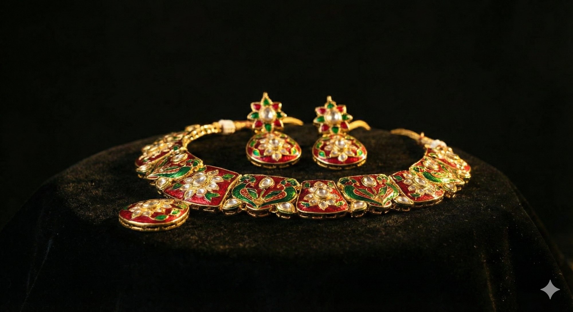 Meenakari Bridal Set