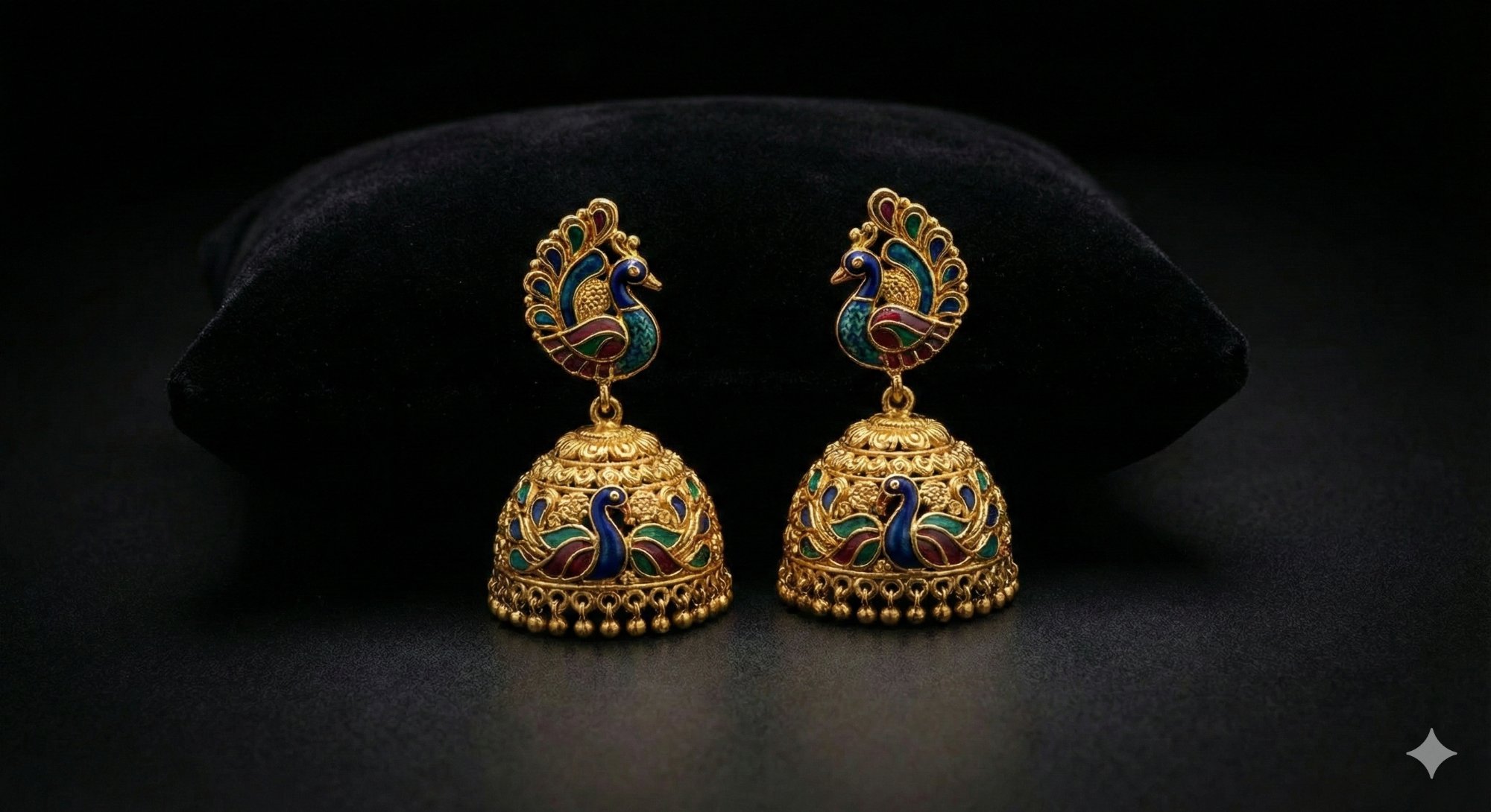 Peacock Jhumka