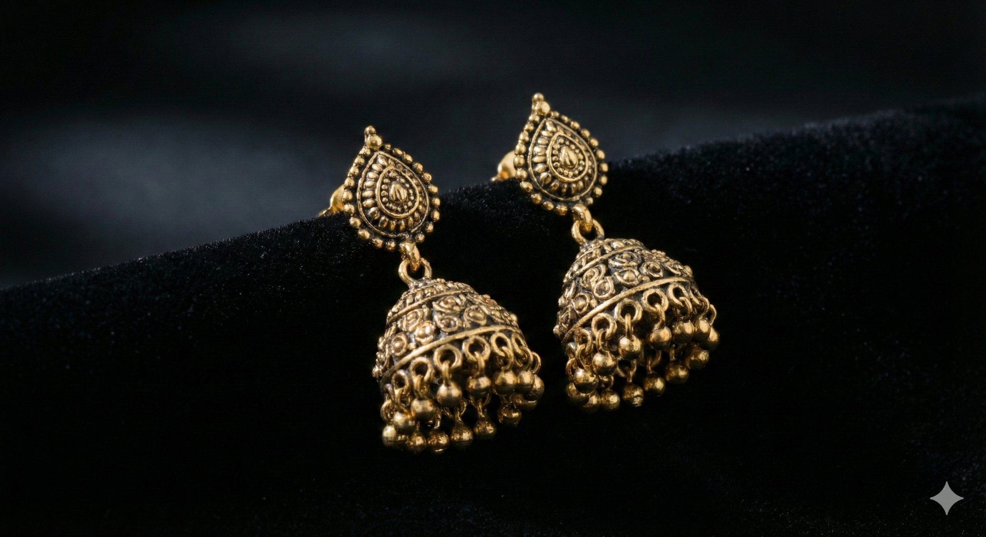 Antique Gold Jhumka
