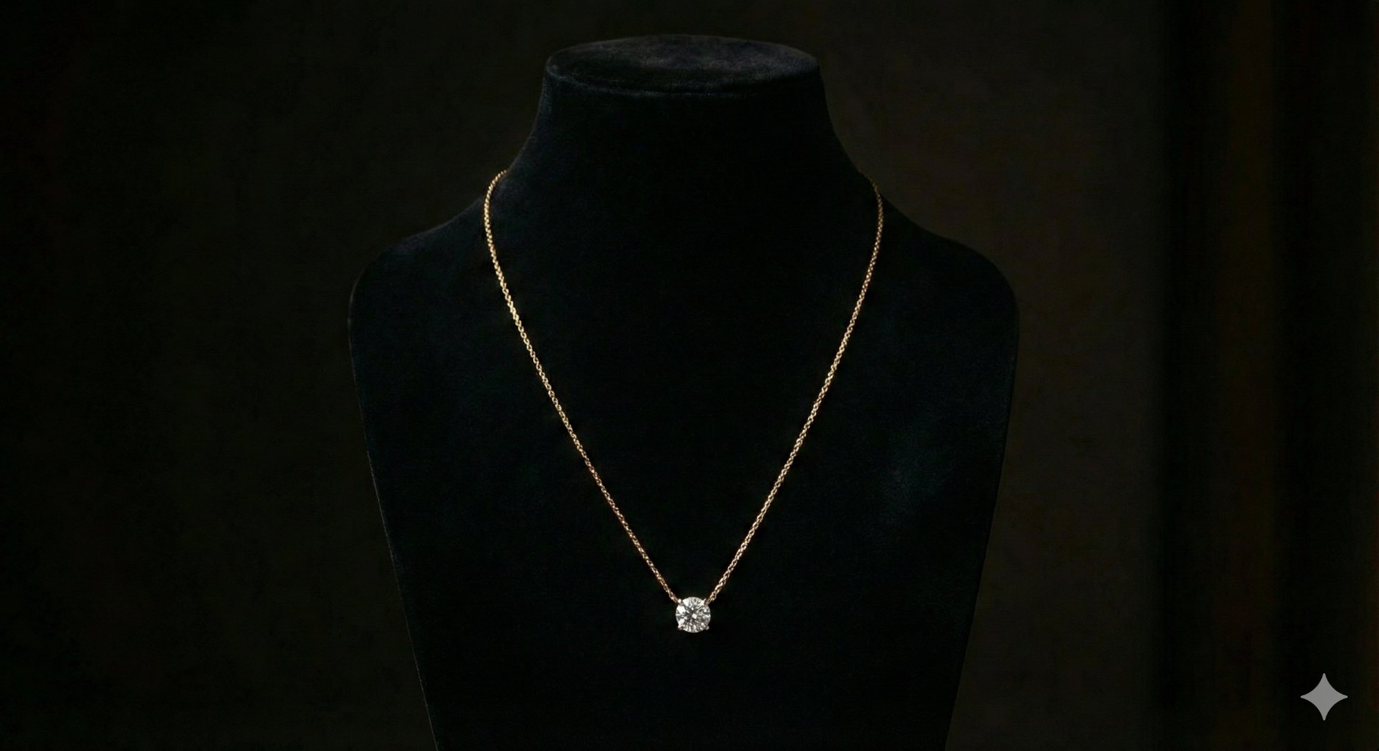 Diamond Solitaire Pendant