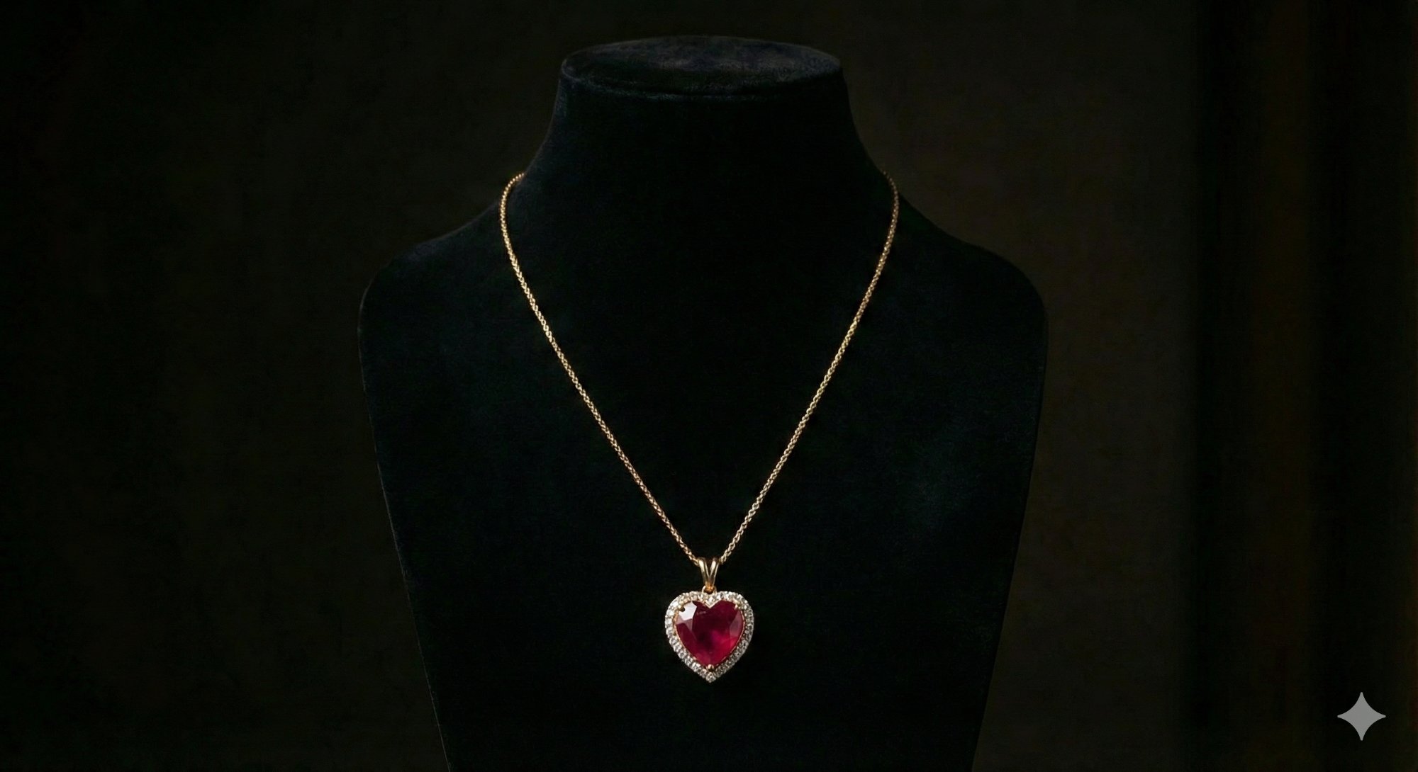 Ruby Heart Pendant