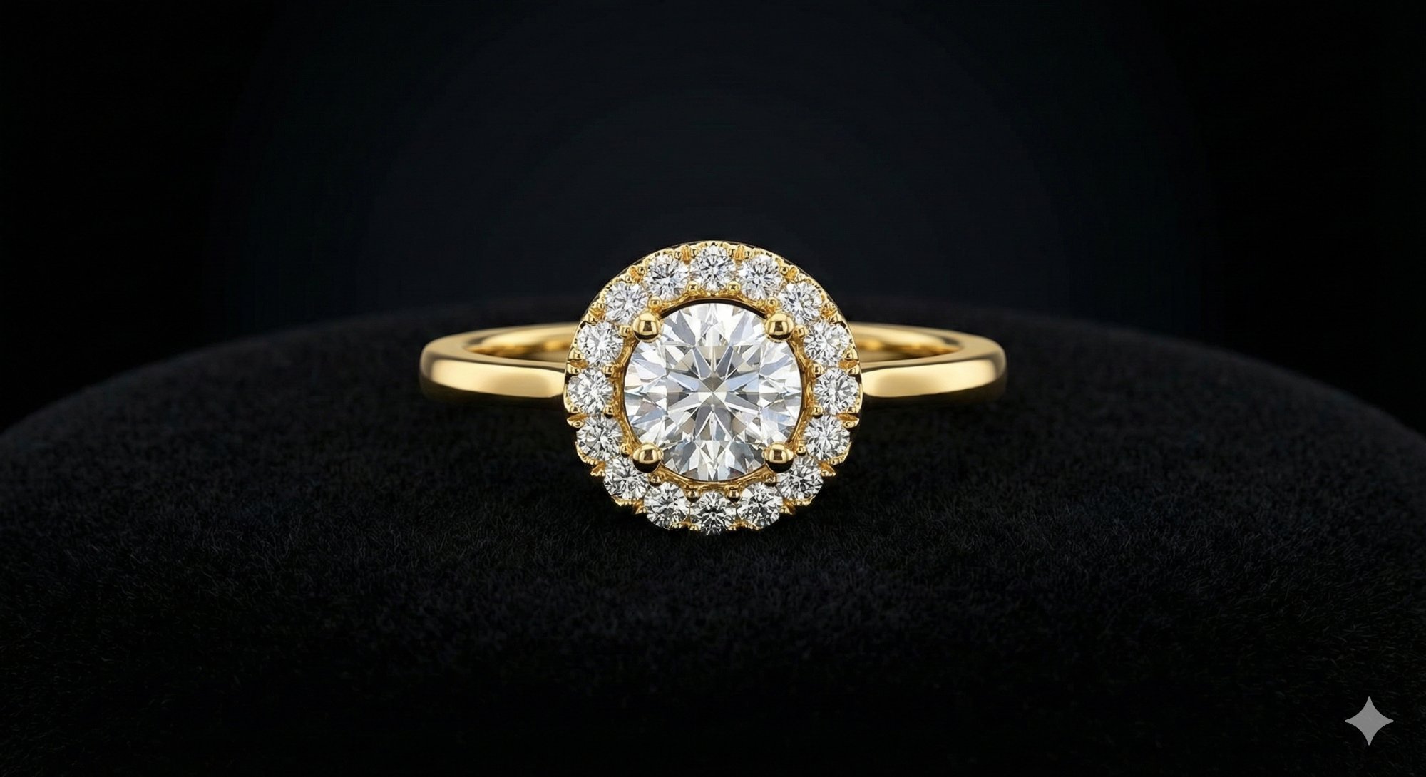 Halo Diamond Ring