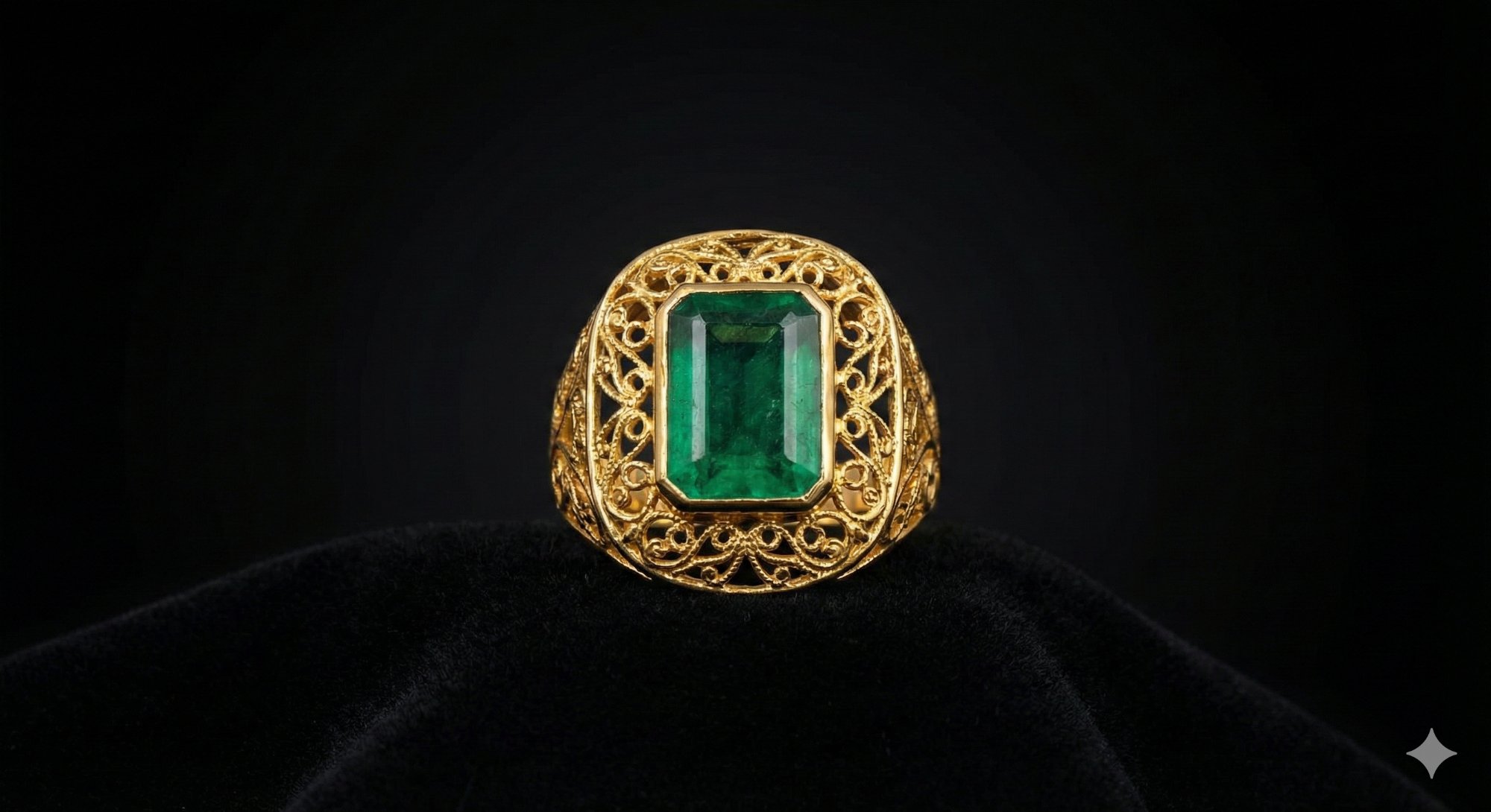 Emerald Statement Ring